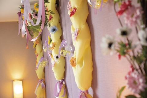 バブルボールの中にも黄色いお花が...（イメージ）